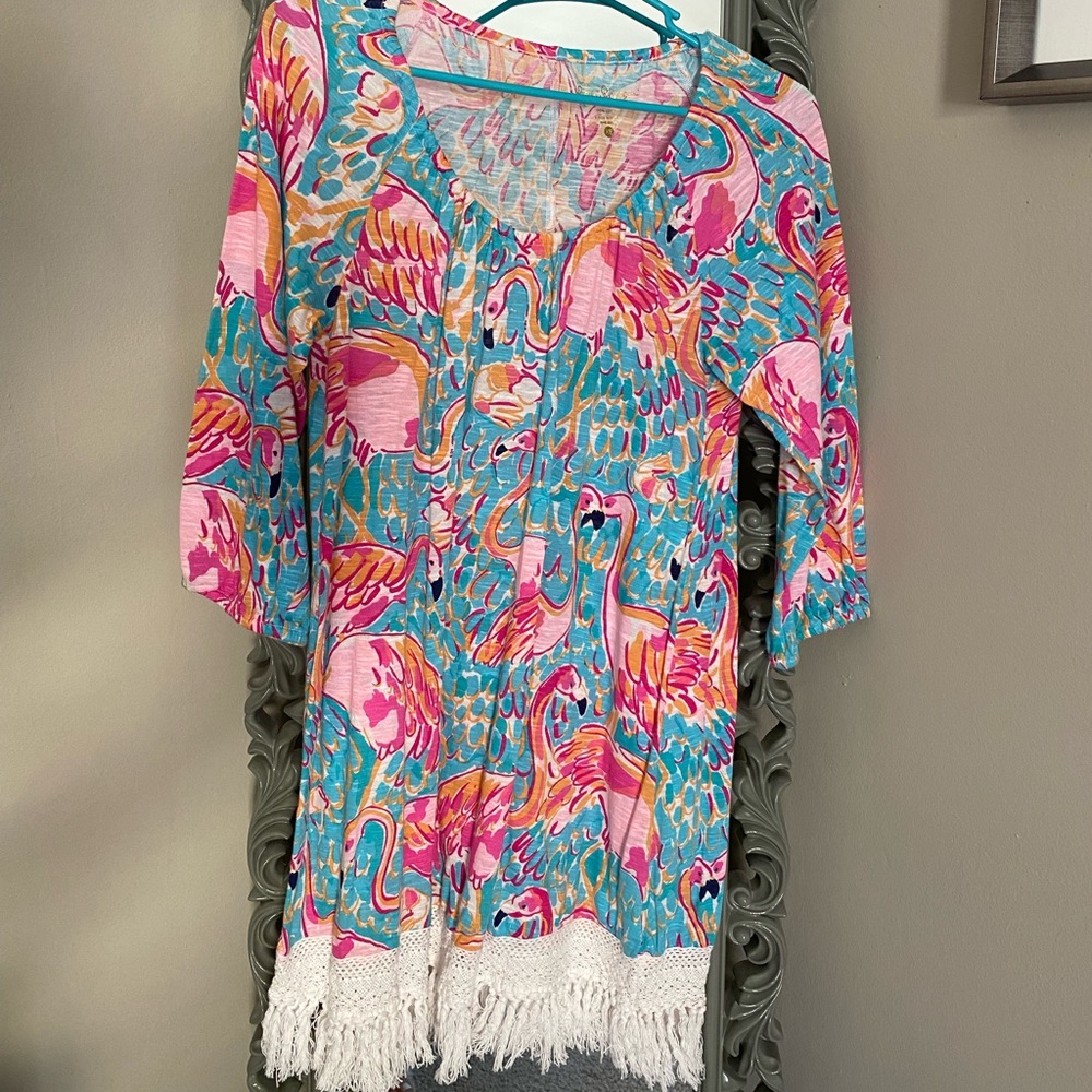Lilly Pulitzer Alia Peel & Eat Coverup Dress XS